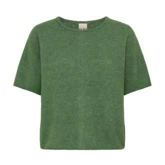 Ichi Ichi - Gebreide kleding - Dames - Truien - Groen - Maat: 2XL