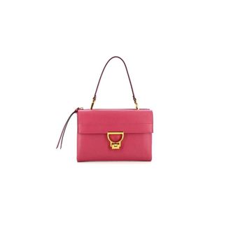Coccinelle Handbags, female, Pink, Size: ONE SIZE Arlettis Handbag Grained Leather