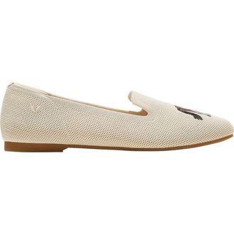 Vivaia Round-Toe Embroidered Loafers in Cream Ivory at Nordstrom, Size 7.5