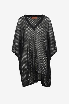 Missoni Weiter Strand-&Uuml;berwurf aus Lurex-Lochstrick