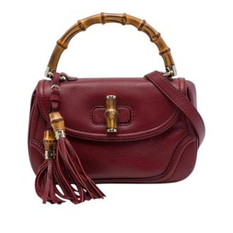 Gucci Pre-owned New Bamboo Satchel - - Pre-owned - Donna - Rosso - ONE SIZE