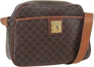 Celine Pre-owned Cross Body Bags, female, Brown, Size: ONE SIZE Pre-owned Plastic Cross Body Bag