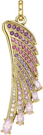 Thomas Sabo Hanger voor dames Kolibrie Vleugel Regenboogkleuren met 750 geelgouden plating Pe 876-488-7 - Dames - Sieraden - Geel - ONE Size - Accessoires