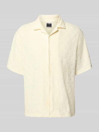 Jack & Jones Jack & Jones Relaxed Fit Freizeithemd mit Strukturmuster Modell INFINITY in Offwhite, Größe XL