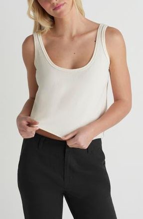 Hurley California Crop Cotton Jersey Tank in Off White at Nordstrom Rack, Size X-Small