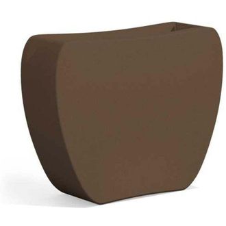 Monacis Vaso da giardino in resina doppio verso double face 100x31 cm h 80 mod. Heart colore Bronzo