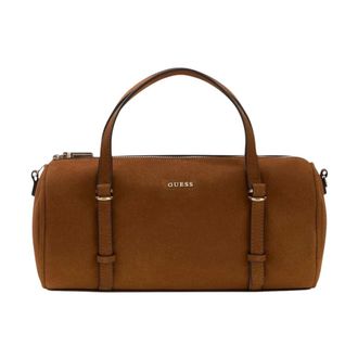 Guess Tassen, Dames, Bruin, ONE Size, Taylor Mini Barrel Satchel