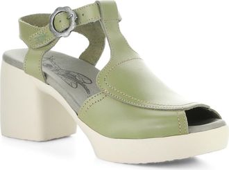 FLY London Flig Ankle Strap Platform Sandal in Smog at Nordstrom, Size 10-10.5Us
