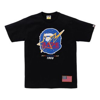A Bathing Ape Space Ape Head Tee Black 1K70-110-016-BLACK
