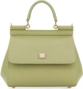 Dolce & Gabbana Handbags, female, Green, Size: ONE SIZE Small Sicily Handbag