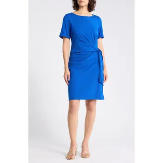 DKNY Faux Wrap Dress in Atlantic Blue at Nordstrom Rack, Size X-Small