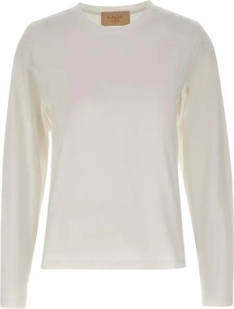 Kaos star-embellished long-sleeve top - women - Cotton - 44 - Neutrals