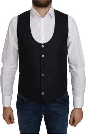 Dolce & Gabbana Suit Vests - Heren - Gillet - Zwart - M - Kostuums