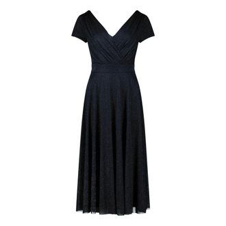 Vera Mont Kleedjes, Dames, Blauw, 4Xl, Polyester, Glitter Cocktailjurk