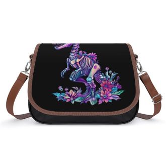 Generic Skeleton Dinosau Bones Crossbody Bags for Women Shoulder Messenger Bag Purse Handbags