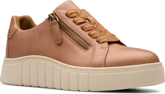 Clarks Mykah Joy Sneaker in Tan Leather at Nordstrom Rack, Size 8.5
