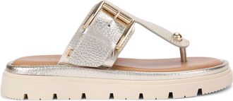 Carvela Womens Leather Pavilion T Bar Mule Mules - Gold - Size UK 6