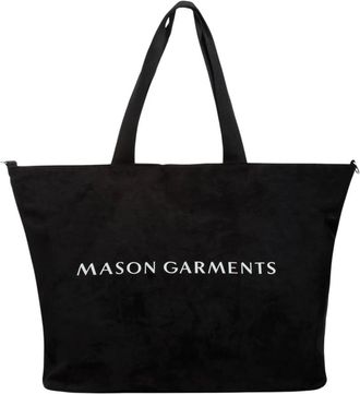 Mason Garments Tassen, unisex, Zwart, ONE Size, Su&egrave;de, Tote Bag Jumbo