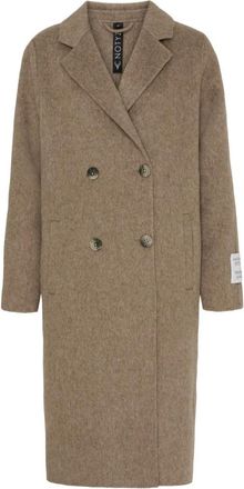 Notyz Cappotto Lungo in Lana di Alpaca - - Coats - Donna - Marrone - M