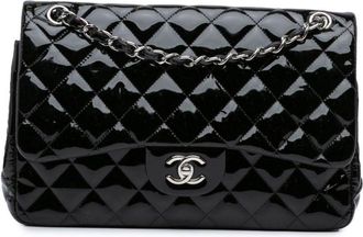 Chanel 2011 Jumbo Classic Patent Double Flap shoulder bag - Black