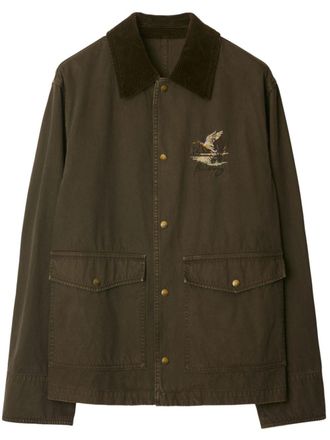 Burberry cotton field jacket - men - Cotton - S - Green