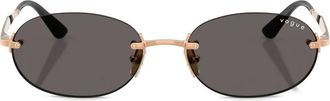 Vogue Eyewear oval-frame sunglasses - women - Metal - 55 - Pink