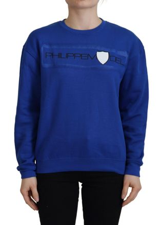 Philippe Model Blauwe Crewneck Sweatshirt Relaxed Fit