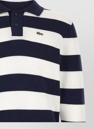Lacoste striped cotton polo sweater