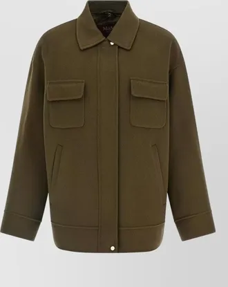 Max Mara wool silk padded short coat