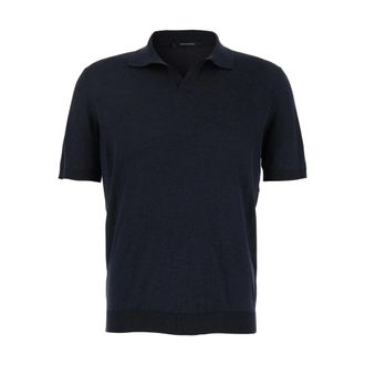 Tagliatore Heren, Tops, Blauw, Maat: M Zijde