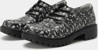 Alegria Womens Resa Leather Oxfords In Grey Gardens