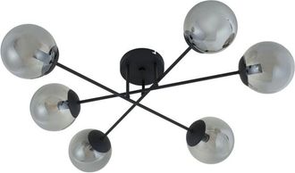 Lindby Lámpara de techo Isamer en Negro Metal - Lindby