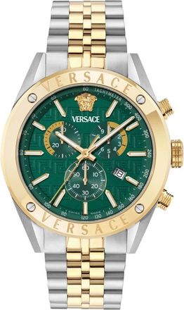 Versace Horloges - Heren - Horloges - Groen - ONE Size - Accessoires