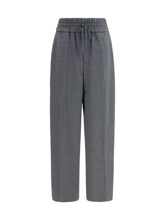 Ami Fleece Wool Trousers - Gray