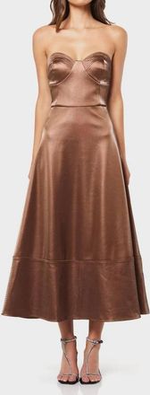Elliatt Jo Midi Dress In Bronze