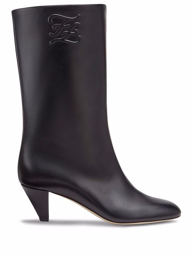 Fendi Karligraphy Stiefel 55mm Schwarz ab 927 00 auf Stylight