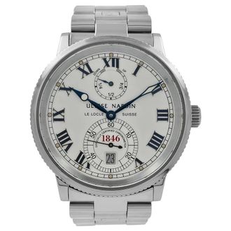 Ulysse Nardin Pre-owned Ulysse Nardin Chronometer Automatic Silver Dial Unisex Watch 263-22