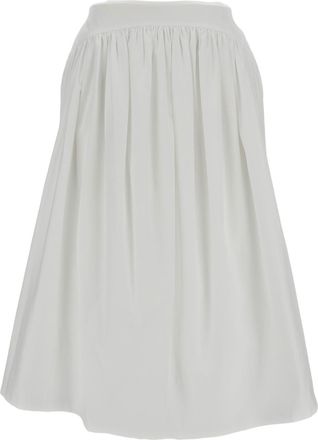 Simone Rocha White Basque Cotton Skirt