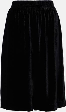 Chloé Chloé Velvet Bermuda shorts