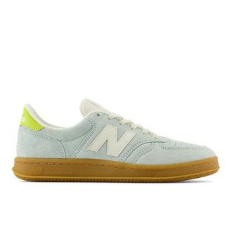 New Balance Unisex T500 in Verde/Beige, Pelle, Taglia 38.5