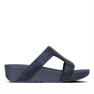 FitFlop Fitflop Womens Fit Flop Sliders in Navy - Size UK 8