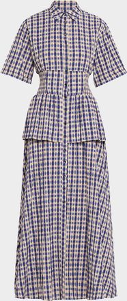 Rosie Assoulin Boogie Woogie Bugle Boy Maxi Shirtdress