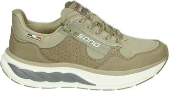 Mephisto Stride - Heren - Sneakers - Groen - 41 EU - Leer - Schoenen