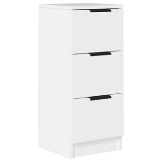 vidaXL Aparador De Madera Contrachapada Blanco 30x30x70 Cm Vidaxl
