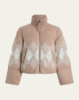 Varley Belinda Knit Puffer Jacket
