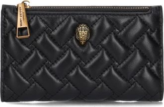 Kurt Geiger Accessoires, Dames, Zwart, ONE Size, Wol, Stijlvolle Bifold Portemonnee voor Essentials