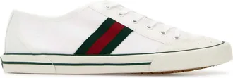 Gucci White Fabric Gucci Tennis 1977 Sneakers