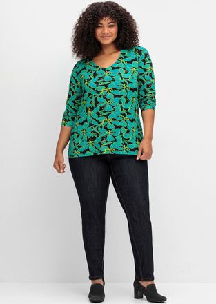 Sheego Langarmshirt »T-Shirt« 1 Stk. tlg