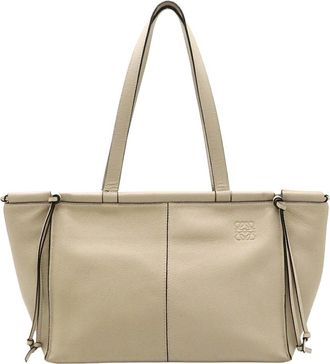 Loewe Beige Leather Cushion Small Tote (Authentic Pre-Loved)