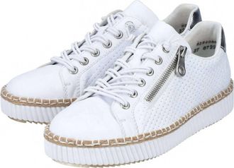 Rieker Mens Padded Sneakers In White